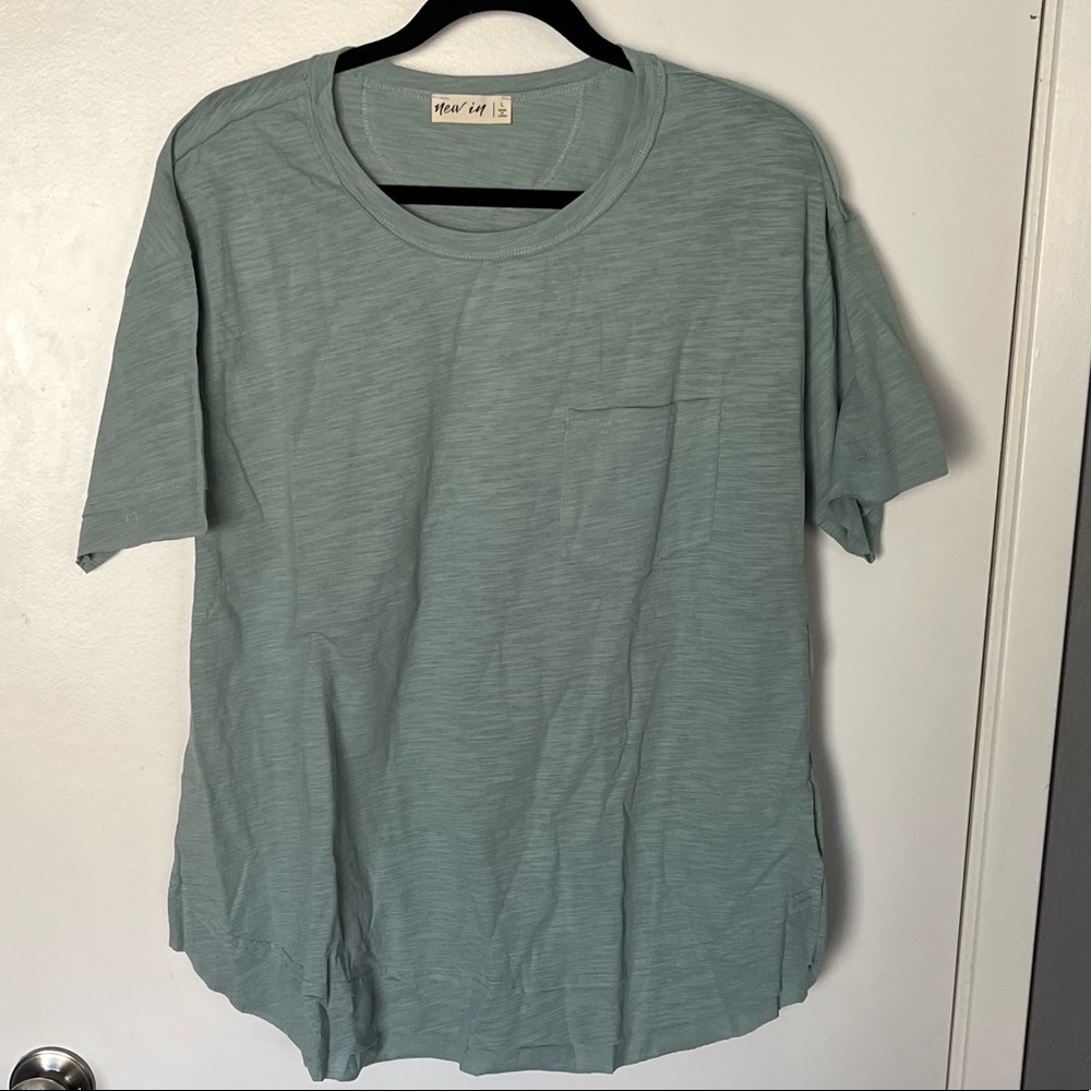Raw hem t shirt